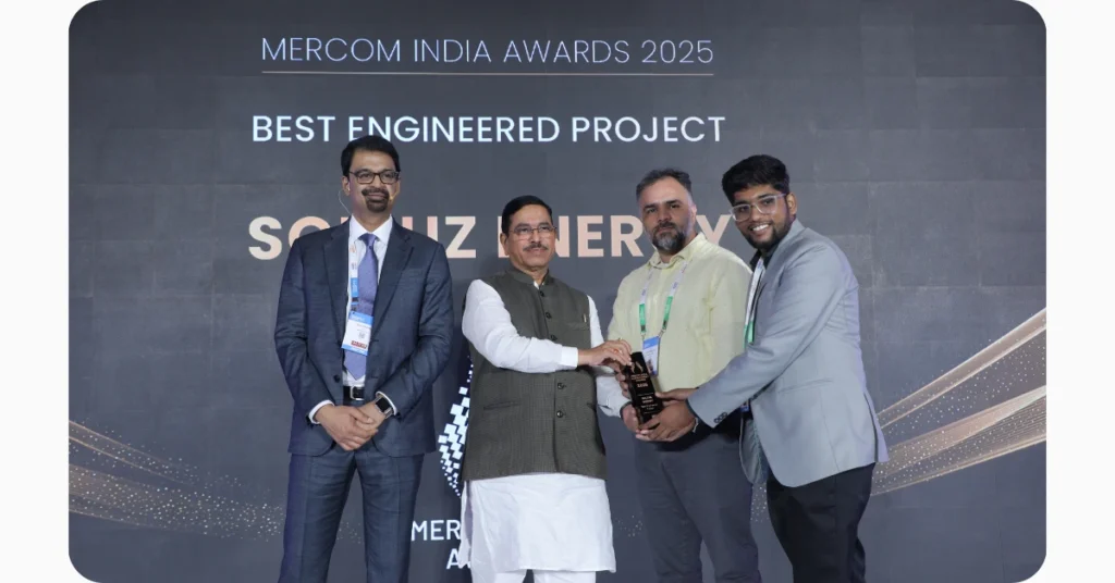 Mercom India Clean Energy Awards 2025 – Best Engineered Project​